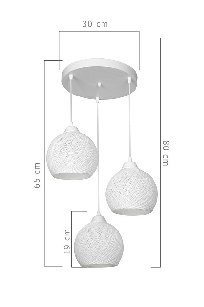Подвесная люстра Toplight Lizbeth TL1612R-03WH Фото № 4