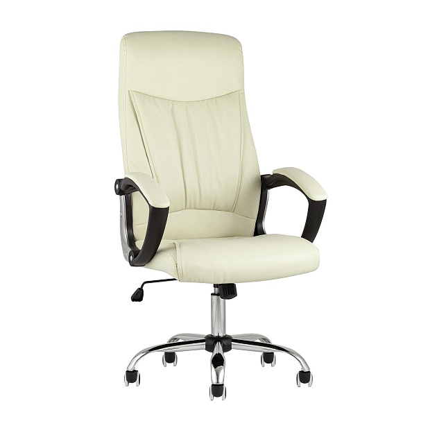 Кресло руководителя TopChairs Tower бежевое D-418 beige Фото № 1