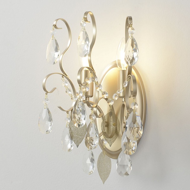 Настенный светильник Crystal Lux Esmiralda AP2 Gold изображение 4 Настенный светильник Crystal Lux Esmiralda AP2 Gold Фото № 4
