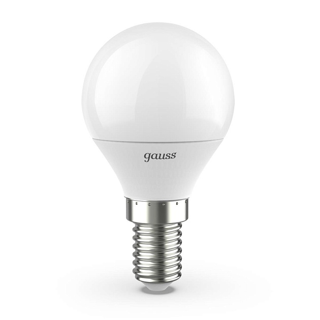 Лампа светодиодная Gauss E14 6.5W 3000K матовая 105101107 Фото № 1