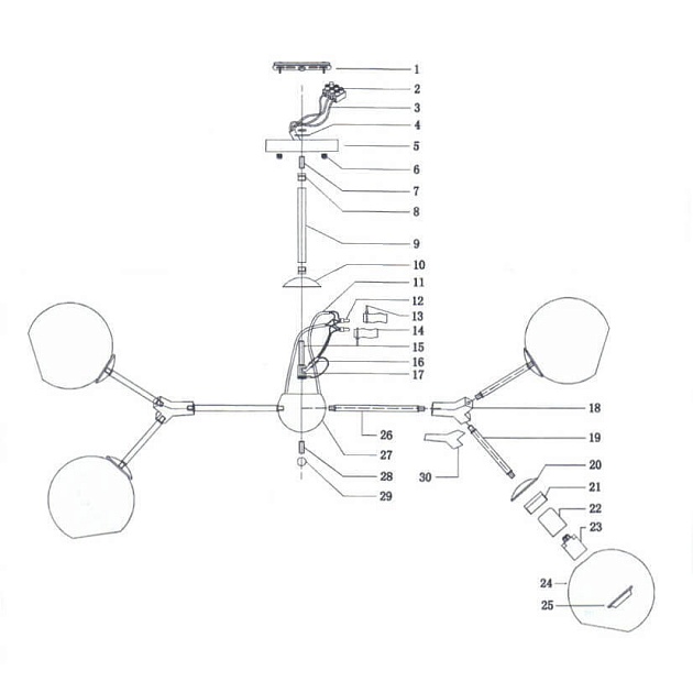 Потолочная люстра Lightstar Beta 785067 Фото № 4