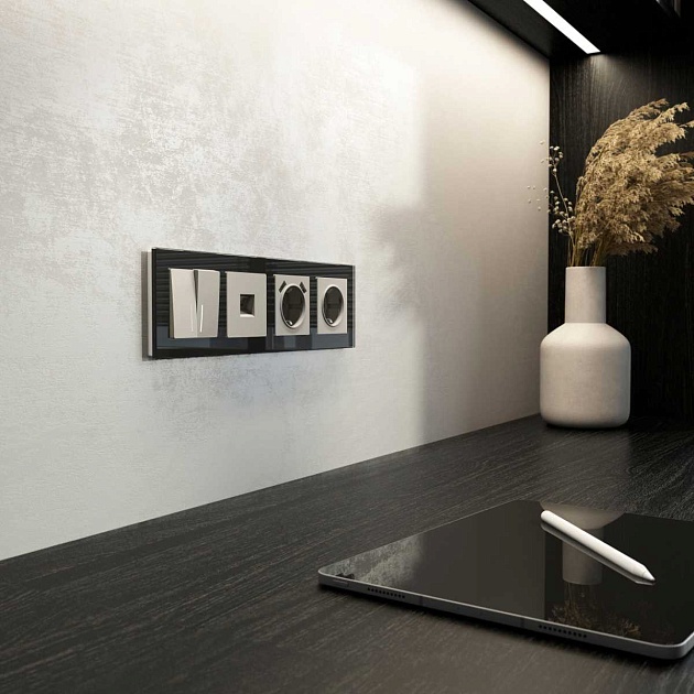 Розетка Ethernet RJ-45 (дымчатый) W1281004/ a069467 Фото № 4