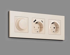 Лицевая панель розетки AMBRELLA VOLT AP3260 1