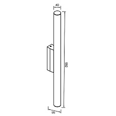 Настенный светильник-подсветка Mantra ANTIGA 9255 4