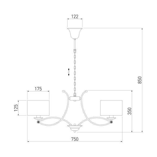 Подвесная люстра Eurosvet Fabiola 60124/6 хром Smart Фото № 3