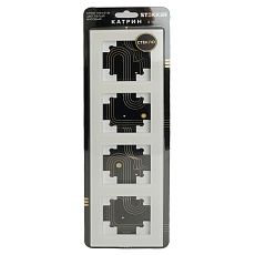 Рамка 4-постовая Stekker Катрин белый матовый GFR00-7004-01M 49597 1