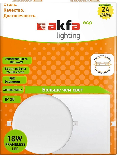 Встраиваемый светодиодный светильник Akfa Lighting AK-FLPR FLFLPR180065A изображение 2 Встраиваемый светодиодный светильник Akfa Lighting AK-FLPR FLFLPR180065A Фото № 2