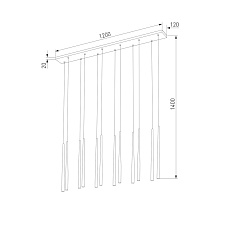 Подвесная люстра TK Lighting 10111 Piano 1