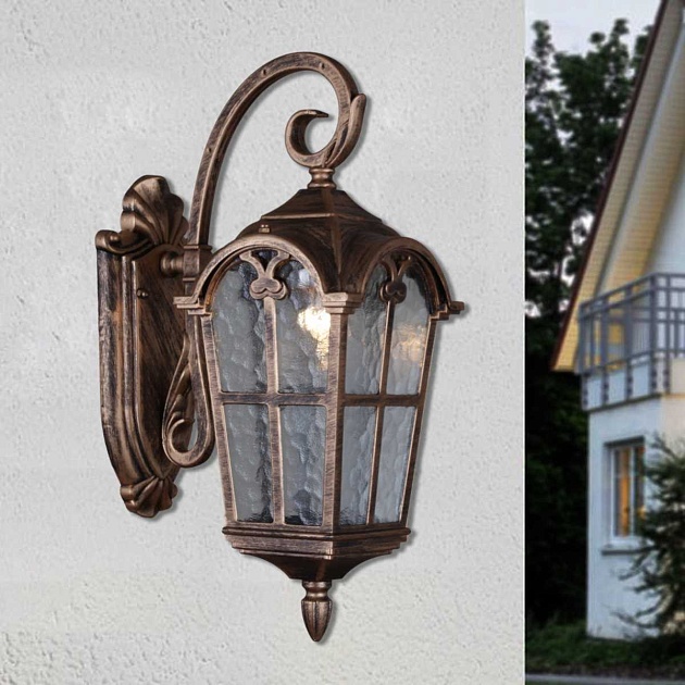 Уличный светильник Reluce 08306-9.2-001U BKG Фото № 3