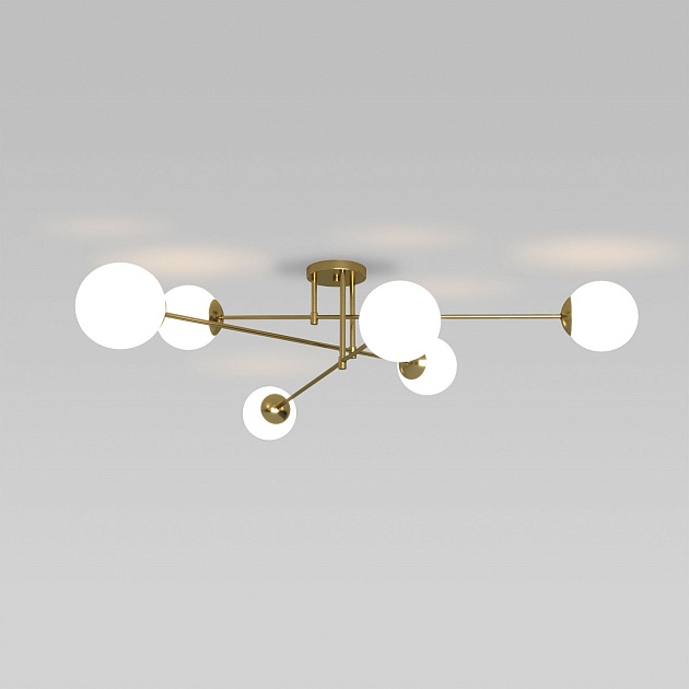 Потолочная люстра Eurosvet Netz 30181/6 латунь изображение 1 Потолочная люстра Eurosvet Netz 30181/6 латунь Фото № 1