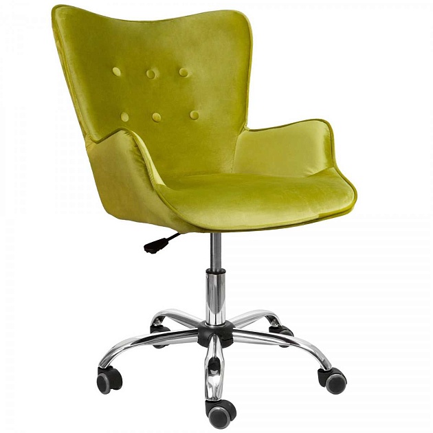 Поворотное кресло AksHome Bella оливковый, велюр 64732 изображение 1 Поворотное кресло AksHome Bella оливковый, велюр 64732 Фото № 1