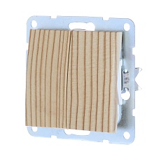 Выключатель LK Studio 2-кл.(схема 5) 16 A, 250 B (сосна) LK60 861125-1 1