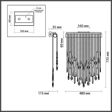 Настенный светодиодный светильник Odeon Light Exclusive Hall Afina 5420/24WL 1