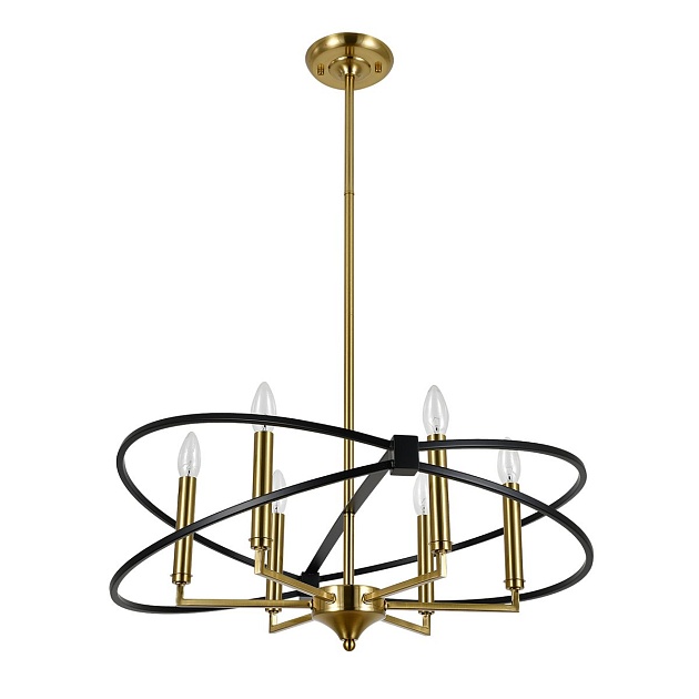 Подвесная люстра Indigo Trionfo V10020/6R Black V000487 Фото № 4