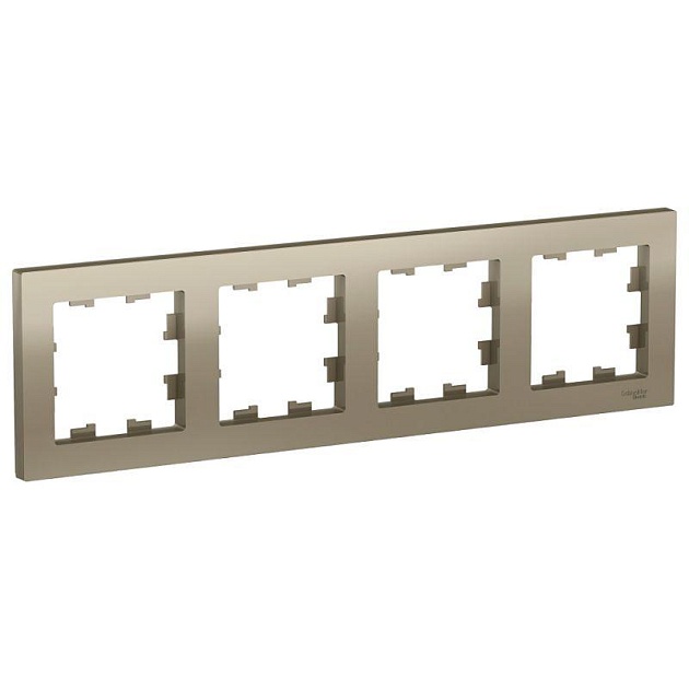 Рамка 4-постовая Systeme Electric AtlasDesign шампань ATN000504 изображение 1 Рамка 4-постовая Systeme Electric AtlasDesign шампань ATN000504 Фото № 1