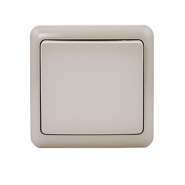 Выключатель Lezard Viola кремовый 751-0300-100 Фото № 1