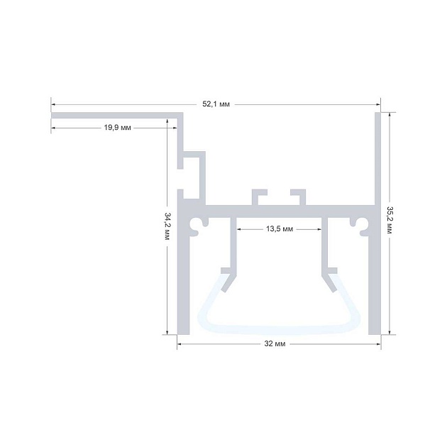 Профиль для натяжного потолка Apeyron 08-54 Фото № 4