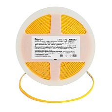 Светодиодная лента Feron 7W/m 400LED/m COB теплый белый 5М LS630 48947 4