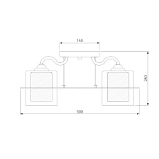 Потолочная люстра Eurosvet 30160/5 хром 1