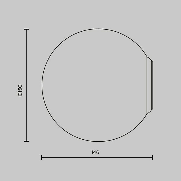 Настенный светильник Maytoni Basic form MOD321WL-01W2 изображение 2 Настенный светильник Maytoni Basic form MOD321WL-01W2 Фото № 2