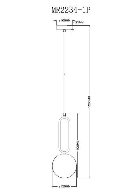 Подвесной светильник MyFar Pierre MR2234-1P Фото № 2