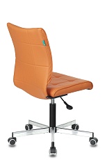 Офисное кресло Бюрократ оранжевый искусственная кожа CH-330M/OR-20 2