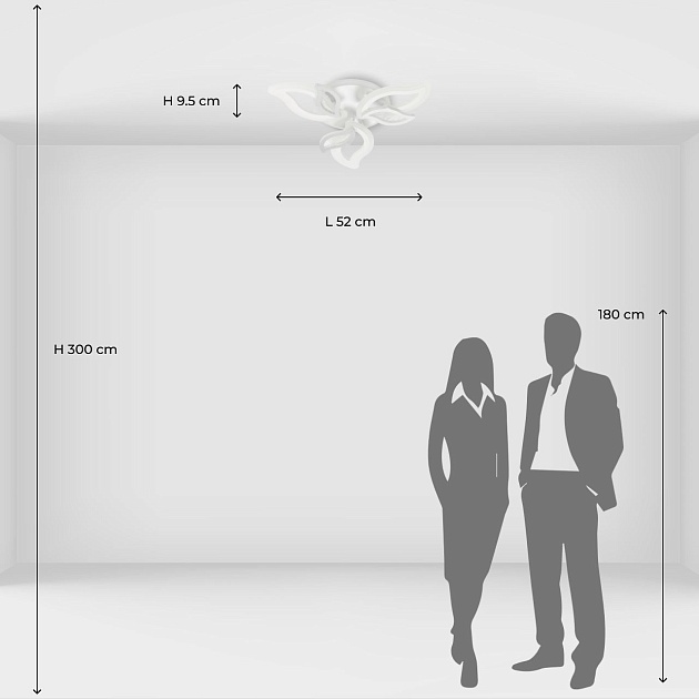 Потолочная светодиодная люстра De City Мадлен 424013907 Фото № 2