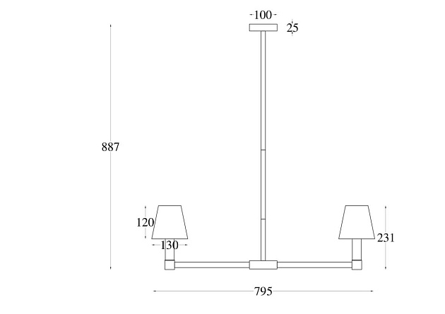 Подвесной светильник Maytoni MOD104PL-07B изображение 8 Подвесной светильник Maytoni MOD104PL-07B Фото № 8