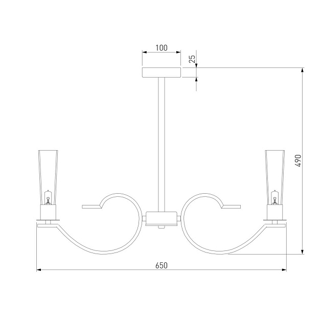 Подвесная люстра Eurosvet Rosher 60141/6 хром Фото № 2