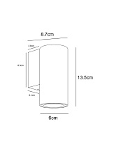 Уличный настенный светодиодный светильник Arte Lamp Torcular A1807AL-1BK 1