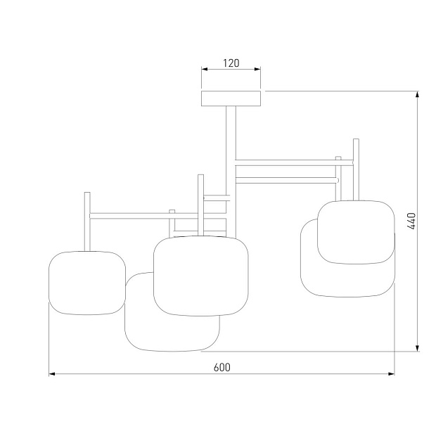 Потолочная люстра Eurosvet Jar 70128/5 золото изображение 2 Потолочная люстра Eurosvet Jar 70128/5 золото Фото № 2