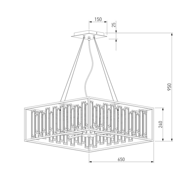 Подвесная люстра Bogates Cella 377/9 Strotskis Фото № 2