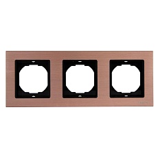 Рамка 3-постовая Vesta-Electric Exclusive Silver Champagne шампань FRM050301BSH