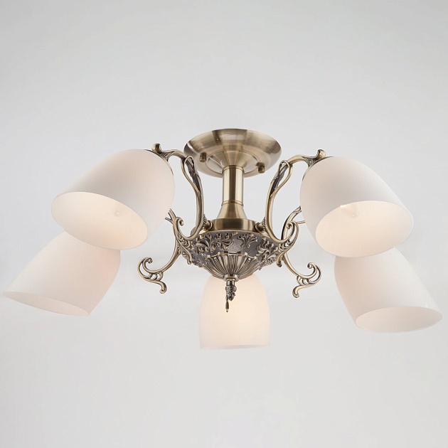 Подвесная люстра Eurosvet 22010/5 античная бронза изображение 3 Подвесная люстра Eurosvet 22010/5 античная бронза Фото № 3