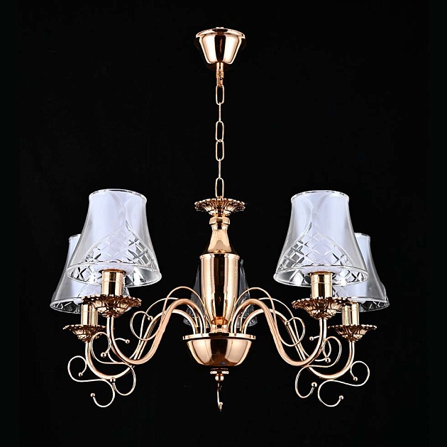 Подвесная люстра ЭкономСвет 13154/5FGD WCL изображение 1 Подвесная люстра ЭкономСвет 13154/5FGD WCL Фото № 1