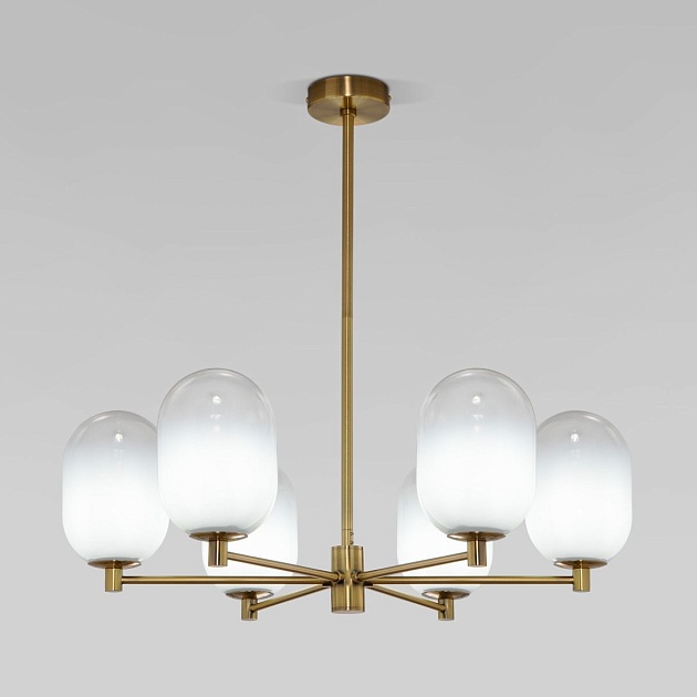 Подвесная люстра Eurosvet Loona 60161/6 латунь изображение 1 Подвесная люстра Eurosvet Loona 60161/6 латунь Фото № 1