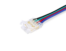 Соединитель гибкий двухсторонний AMBRELLA LIGHT ILLUMINATION COB RGB 12/24V для лент 10mm (4 конт.) (5шт. в комплекте) GS7921 1