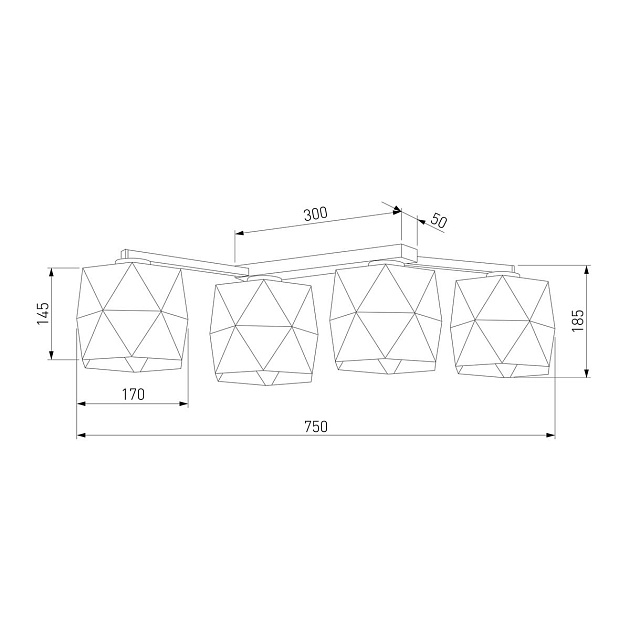 Потолочная люстра TK Lighting 1043 Siro Black Gold изображение 3 Потолочная люстра TK Lighting 1043 Siro Black Gold Фото № 3