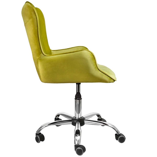 Поворотное кресло AksHome Bella оливковый, велюр 64732 изображение 5 Поворотное кресло AksHome Bella оливковый, велюр 64732 Фото № 5