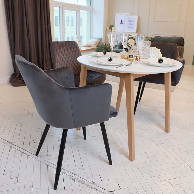 Кресло AksHome Brit серый, велюр 63392 Фото № 9