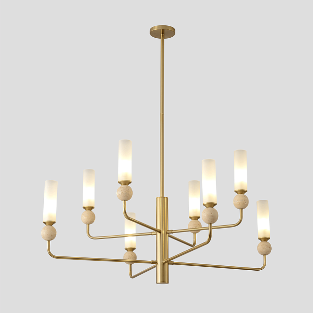 Подвесная люстра Crystal Lux SIMPLY SP8 BRASS Фото № 1
