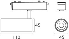 Трековый светодиодный светильник Italline IT09-9017 black 4000K 1