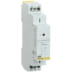 Реле промежуточное модульное OIR 1 контакт 16А 48В AC/DC IEK OIR-116-ACDC48V