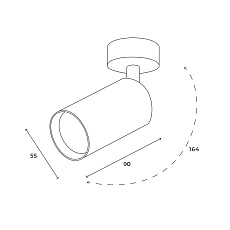 Точечный светильник Hesby Lighting Hesby Focus IP20, 35Вт, GU10, белый HSBL_0090 4