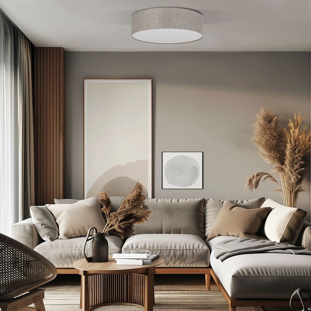 Потолочный светильник TK Lighting 5637 Rondo Linen изображение 4 Потолочный светильник TK Lighting 5637 Rondo Linen Фото № 4