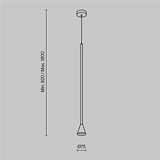Подвесной светильник Maytoni Technical Arrow P064PL-01B 1