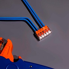 Универсальная компактная клемма СМК 221-415, 5-прoводная до 4,0 мм² (пакет 5 шт/уп) REXANT 07-5210 1