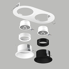 Комплект со светильником Lightstar Domino Round (214656+214606+214607+214006+214007) D6560607WBMOD 2