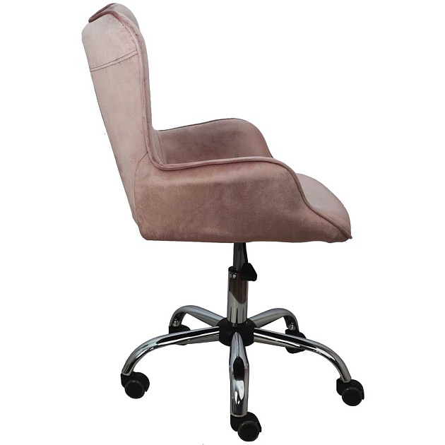 Поворотное кресло AksHome Bella пыльная роза, велюр 77317 Фото № 6