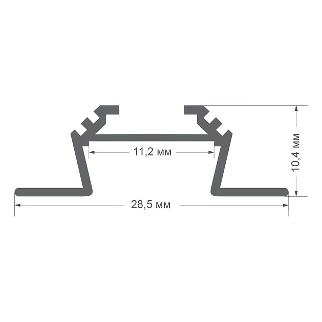 Профиль угловой накладной 2м. Apeyron 08-03-01Ч Фото № 2